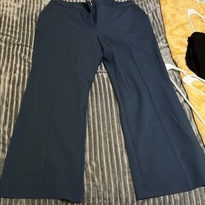 Worthington Women's Wide Leg Pants - Dark Blue